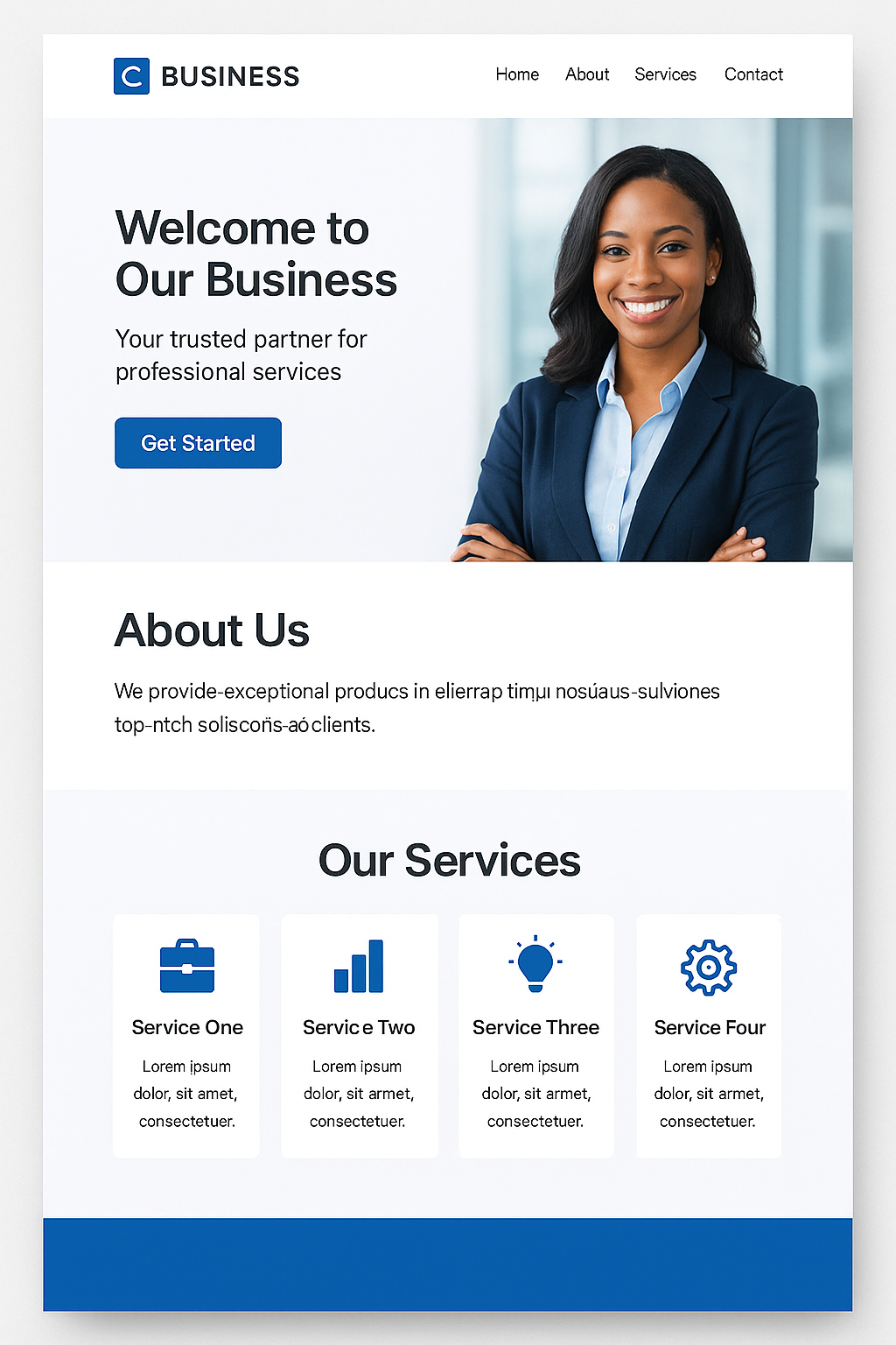 Business Landing Page Design
